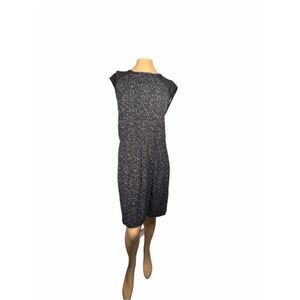 Banana Republic Black & White Print Dress Size 14 With Pockets